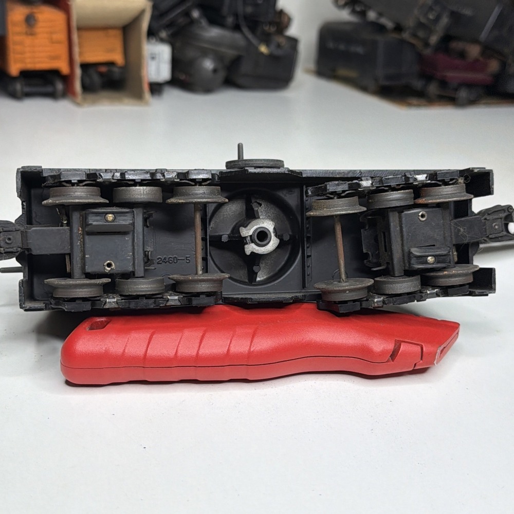 Lionel 12 Wheel Black Crane Car 2460, O Gauge Vintage Model Train - Picture 3 of 9